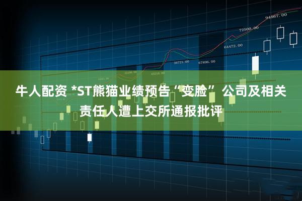 牛人配资 *ST熊猫业绩预告“变脸” 公司及相关责任人遭上交所通报批评